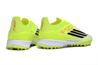 Men's Adidas F50 Pro TF Artificial Turf Low-Tops Football Shoes - Yellow/Black/Red