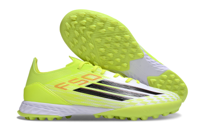 Men's Adidas F50 Pro TF Artificial Turf Low-Tops Football Shoes - Yellow/Black/Red