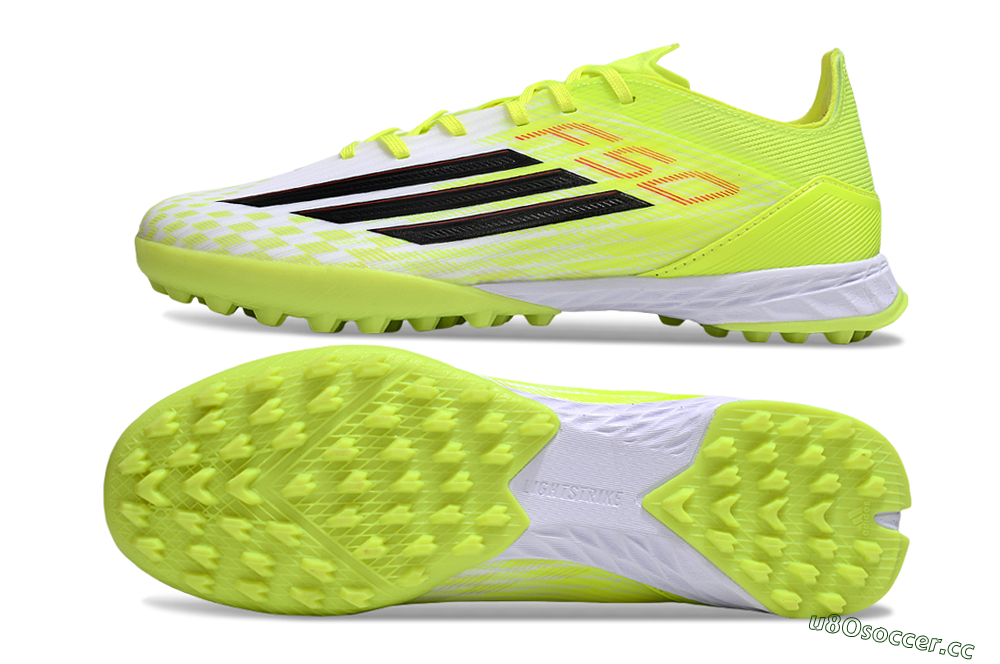 Men's Adidas F50 Pro TF Artificial Turf Low-Tops Football Shoes - Yellow/Black/Red 1