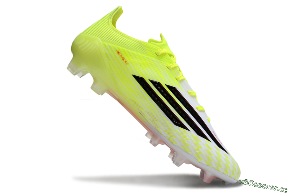 Men's Adidas F50 Elite FG Firm Ground Low-Tops Football Boots - Yellow/Black/Red 4