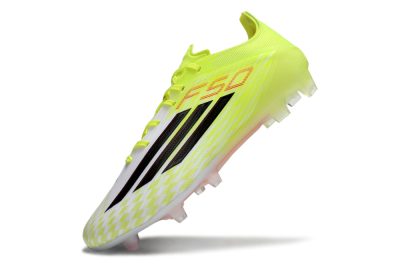 Men's Adidas F50 Elite FG Firm Ground Low-Tops Football Boots - Yellow/Black/Red