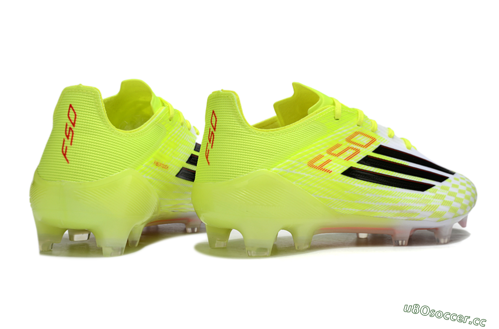 Men's Adidas F50 Elite FG Firm Ground Low-Tops Football Boots - Yellow/Black/Red 6