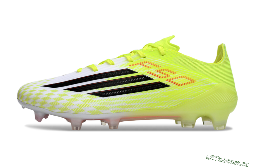 Men's Adidas F50 Elite FG Firm Ground Low-Tops Football Boots - Yellow/Black/Red 0