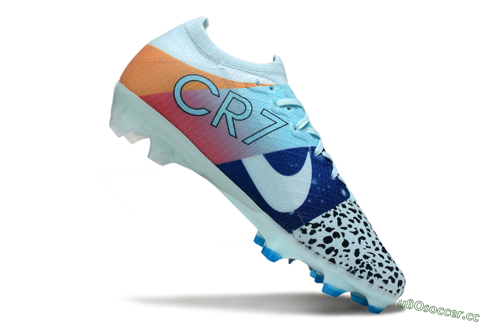 Men's Nike Air Zoom Mercurial Vapor 16 Elite FG Firm Ground Low-Tops Football Boots - Jade/Blue/Green 4