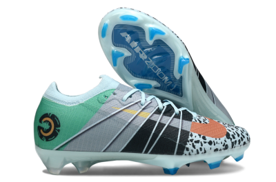 Men's Nike Air Zoom Mercurial Vapor 16 Elite FG Firm Ground Low-Tops Football Boots - Jade/Blue/Green
