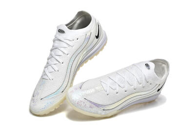 Men's Nike Air Zoom Mercurial Vapor 16 Elite TF Artificial Turf Low-Tops Football Shoes - White/Silver/Black