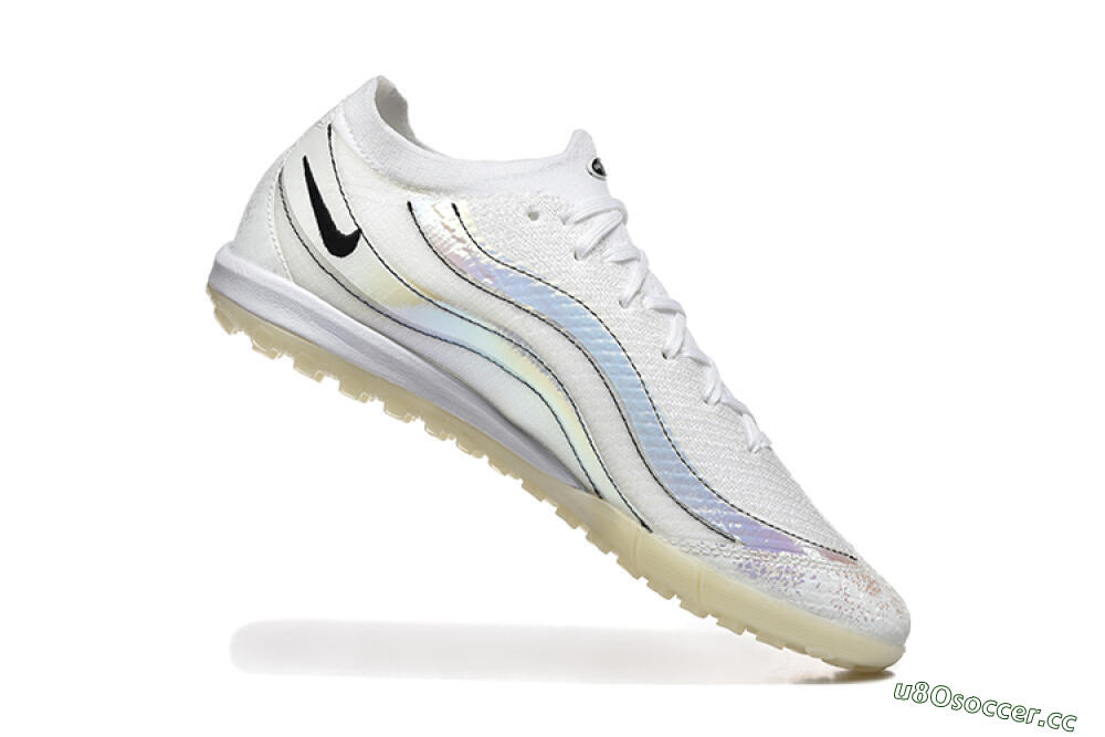 Men's Nike Air Zoom Mercurial Vapor 16 Elite TF Artificial Turf Low-Tops Football Shoes - White/Silver/Black 7