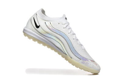 Men's Nike Air Zoom Mercurial Vapor 16 Elite TF Artificial Turf Low-Tops Football Shoes - White/Silver/Black