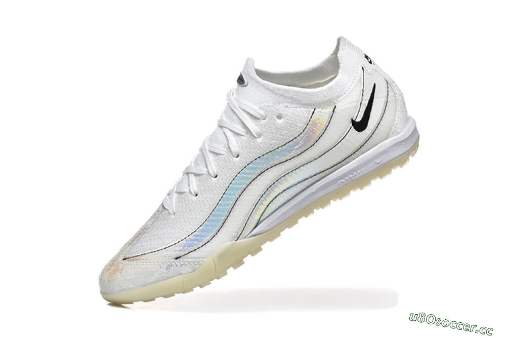 Men's Nike Air Zoom Mercurial Vapor 16 Elite TF Artificial Turf Low-Tops Football Shoes - White/Silver/Black 8