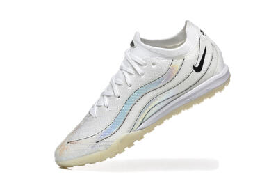 Men's Nike Air Zoom Mercurial Vapor 16 Elite TF Artificial Turf Low-Tops Football Shoes - White/Silver/Black