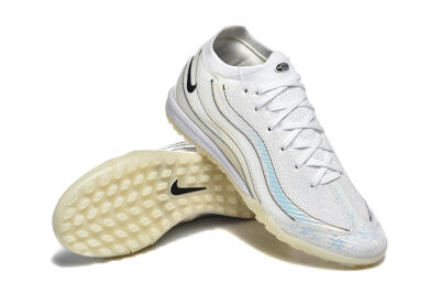 Men's Nike Air Zoom Mercurial Vapor 16 Elite TF Artificial Turf Low-Tops Football Shoes - White/Silver/Black