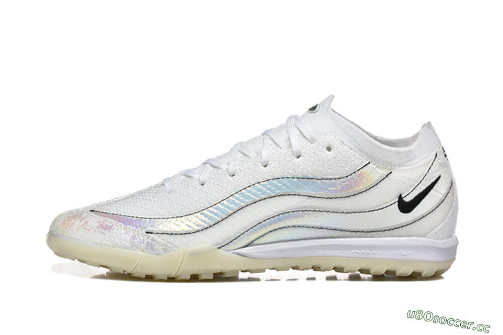 Men's Nike Air Zoom Mercurial Vapor 16 Elite TF Artificial Turf Low-Tops Football Shoes - White/Silver/Black 0