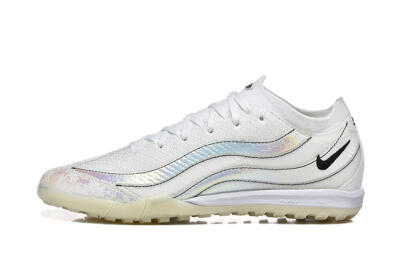 Men's Nike Air Zoom Mercurial Vapor 16 Elite TF Artificial Turf Low-Tops Football Shoes - White/Silver/Black