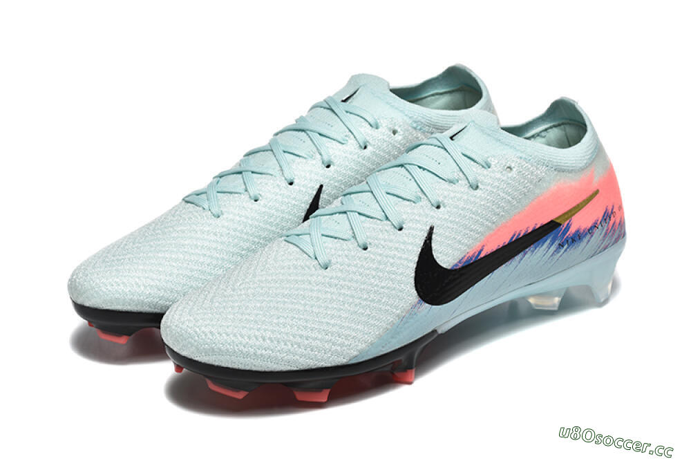 Men's Nike Air Zoom Mercurial Vapor 16 Elite FG Firm Ground Low-Tops Football Boots - Jade/Black/Pink 5
