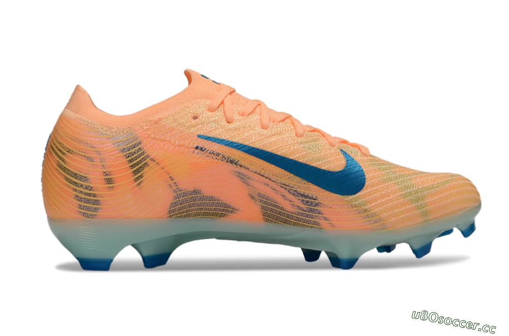Unisex Nike Air Zoom Mercurial Vapor 16 Elite FG Firm Ground Low-Tops Football Boots - Pink/Blue/Yellow 5