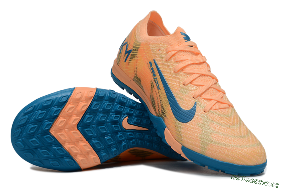 Unisex Nike Air Zoom Mercurial Vapor 16 Elite TF Artificial Turf Low-Tops Football Shoes - Pink/Blue/Yellow 1