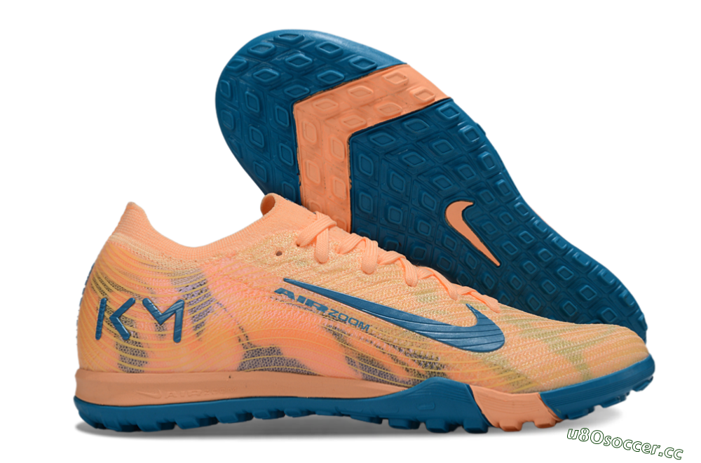 Unisex Nike Air Zoom Mercurial Vapor 16 Elite TF Artificial Turf Low-Tops Football Shoes - Pink/Blue/Yellow 2