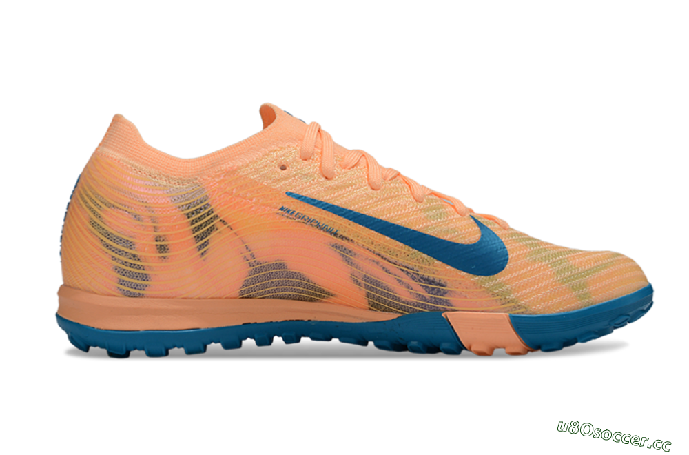 Unisex Nike Air Zoom Mercurial Vapor 16 Elite TF Artificial Turf Low-Tops Football Shoes - Pink/Blue/Yellow 5
