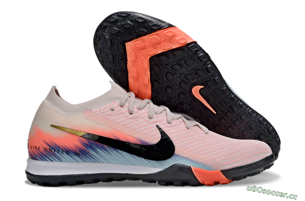Unisex Nike Air Zoom Mercurial Vapor 16 Elite TF Artificial Turf Low-Tops Football Shoes - Pink/Black/Red 2