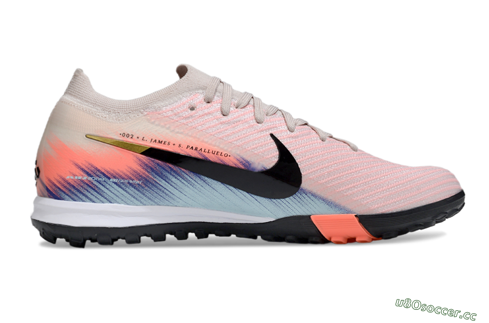 Unisex Nike Air Zoom Mercurial Vapor 16 Elite TF Artificial Turf Low-Tops Football Shoes - Pink/Black/Red 5