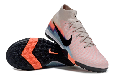 Unisex Nike Air Zoom Mercurial Superfly 10 Elite TF Artificial Turf High-Tops Football Shoes - Pink/Black/Gold