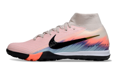 Unisex Nike Air Zoom Mercurial Superfly 10 Elite TF Artificial Turf High-Tops Football Shoes - Pink/Black/Gold