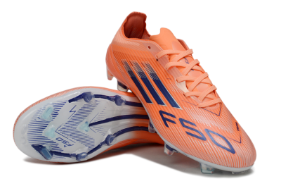 Unisex Adidas F50 Elite FG Firm Ground Low-Tops Football Boots - Red/Blue/Silver