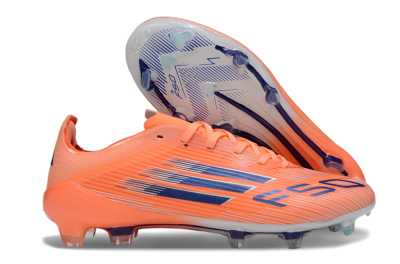 Unisex Adidas F50 Elite FG Firm Ground Low-Tops Football Boots - Red/Blue/Silver