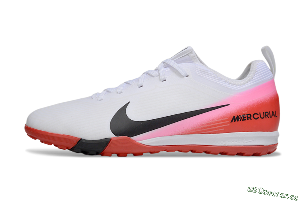 Unisex Nike Air Zoom Mercurial Vapor 16 Pro TF Artificial Turf Low-Tops Football Shoes - White/Black/Red 0