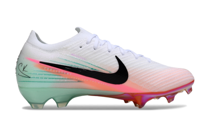 Unisex Nike Air Zoom Mercurial Vapor 16 Elite FG Firm Ground Low-Tops Football Boots - White/Black/Pink