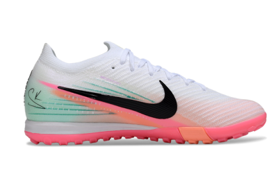 Unisex Nike Air Zoom Mercurial Vapor 16 Elite TF Artificial Turf Low-Tops Football Shoes - White/Black/Pink