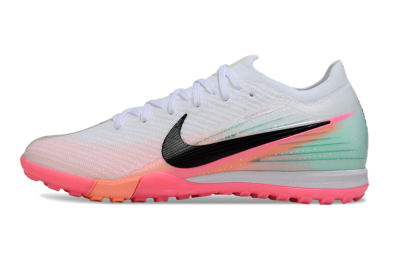 Unisex Nike Air Zoom Mercurial Vapor 16 Elite TF Artificial Turf Low-Tops Football Shoes - White/Black/Pink
