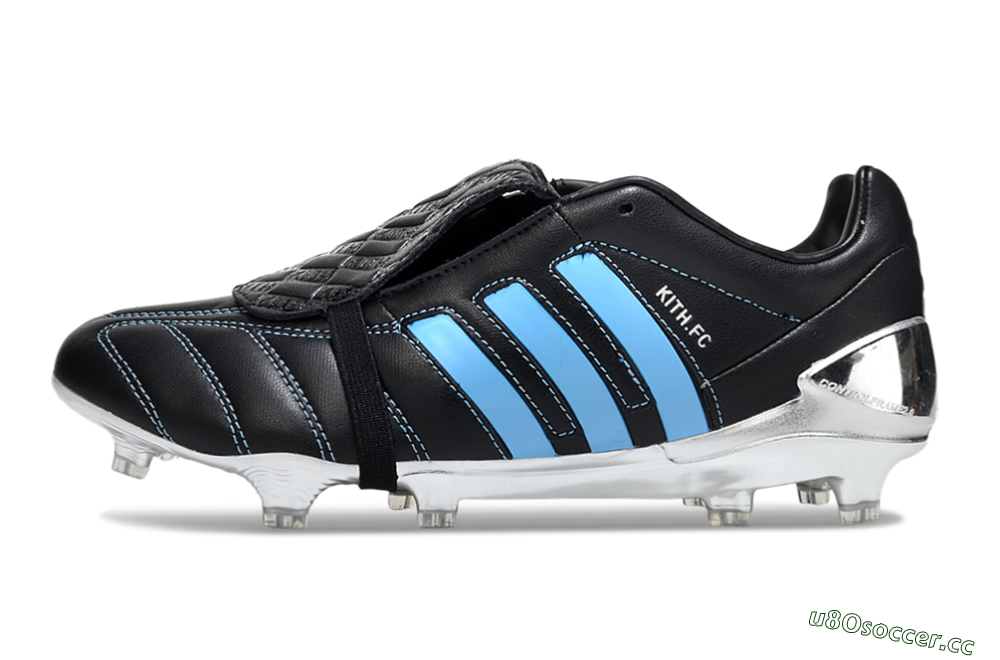 Men's Adidas Predator Accuracy Foldover Tongue FG Firm Ground Low-Tops Football Boots - Black/Blue/Silver 0