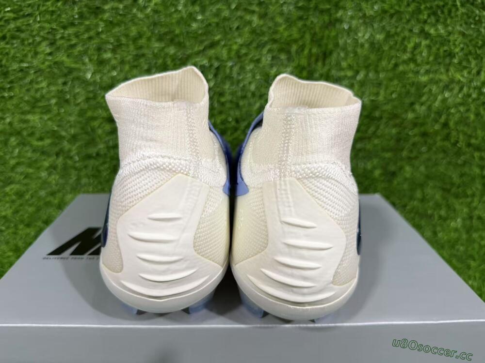Unisex Nike Phantom 6 Elite FG Firm Ground High-Tops Football Boots - Blue/White/Black