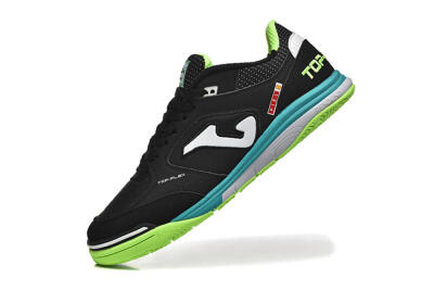 Men's Joma Top Flex IC Indoor & Futsal Low-Tops Football Shoes - Black/White/Yellow