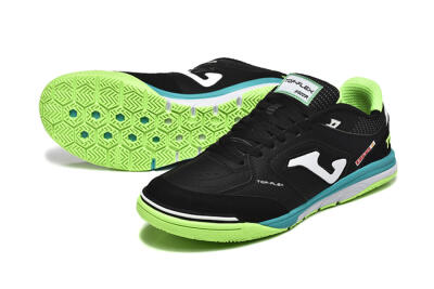 Men's Joma Top Flex IC Indoor & Futsal Low-Tops Football Shoes - Black/White/Yellow
