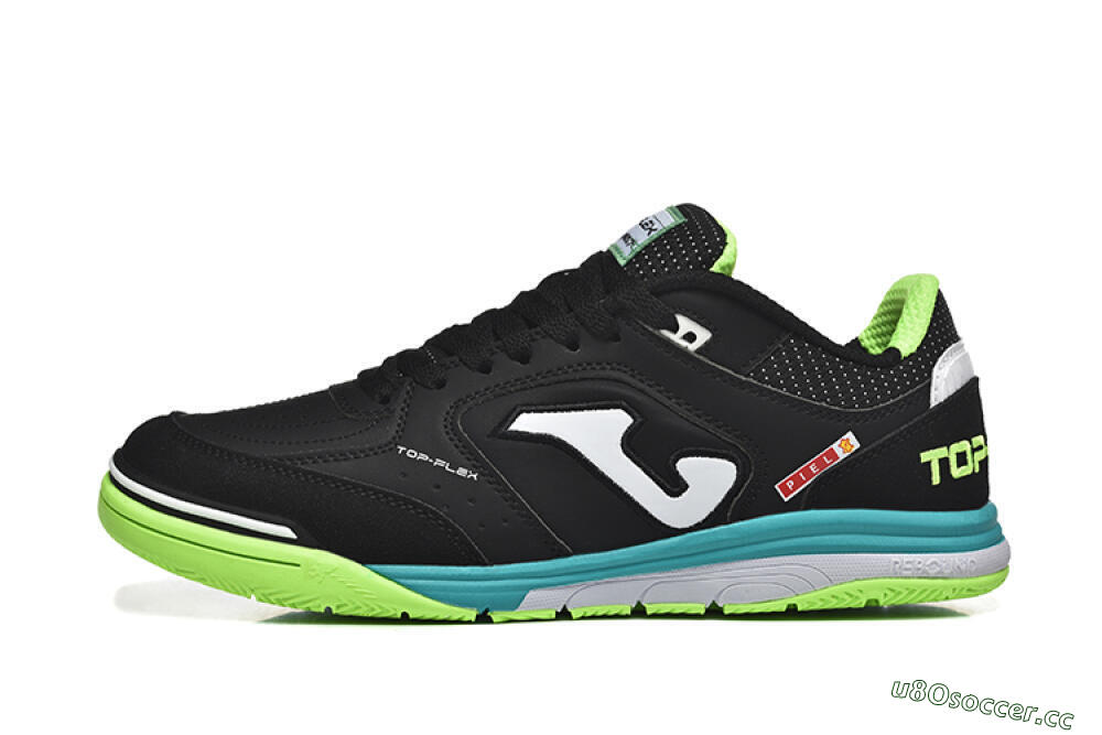 Men's Joma Top Flex IC Indoor & Futsal Low-Tops Football Shoes - Black/White/Yellow 0