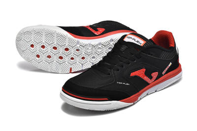 Men's Joma Top Flex IC Indoor & Futsal Low-Tops Football Shoes - Black/Red/White
