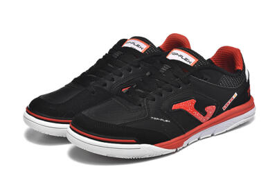 Men's Joma Top Flex IC Indoor & Futsal Low-Tops Football Shoes - Black/Red/White