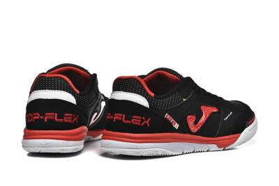 Men's Joma Top Flex IC Indoor & Futsal Low-Tops Football Shoes - Black/Red/White