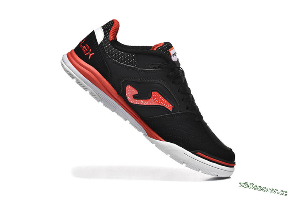 Men's Joma Top Flex IC Indoor & Futsal Low-Tops Football Shoes - Black/Red/White 7
