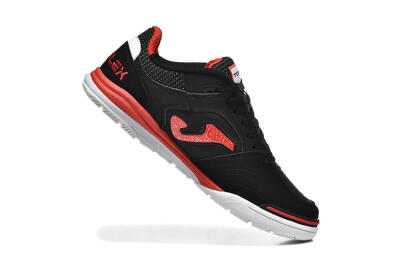 Men's Joma Top Flex IC Indoor & Futsal Low-Tops Football Shoes - Black/Red/White