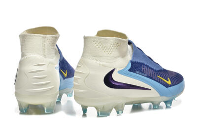 Men's Nike Phantom 6 Elite FG Firm Ground High-Tops Football Boots - Blue/White/Black