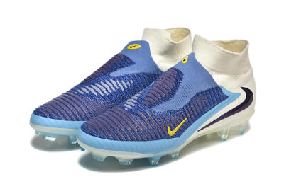 Men's Nike Phantom 6 Elite FG Firm Ground High-Tops Football Boots - Blue/White/Black