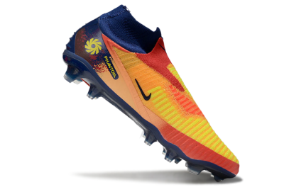 Unisex Nike Phantom 6 Elite FG Firm Ground High-Tops Football Boots - Red/Yellow/Blue