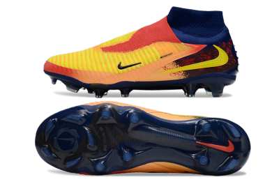 Unisex Nike Phantom 6 Elite FG Firm Ground High-Tops Football Boots - Red/Yellow/Blue