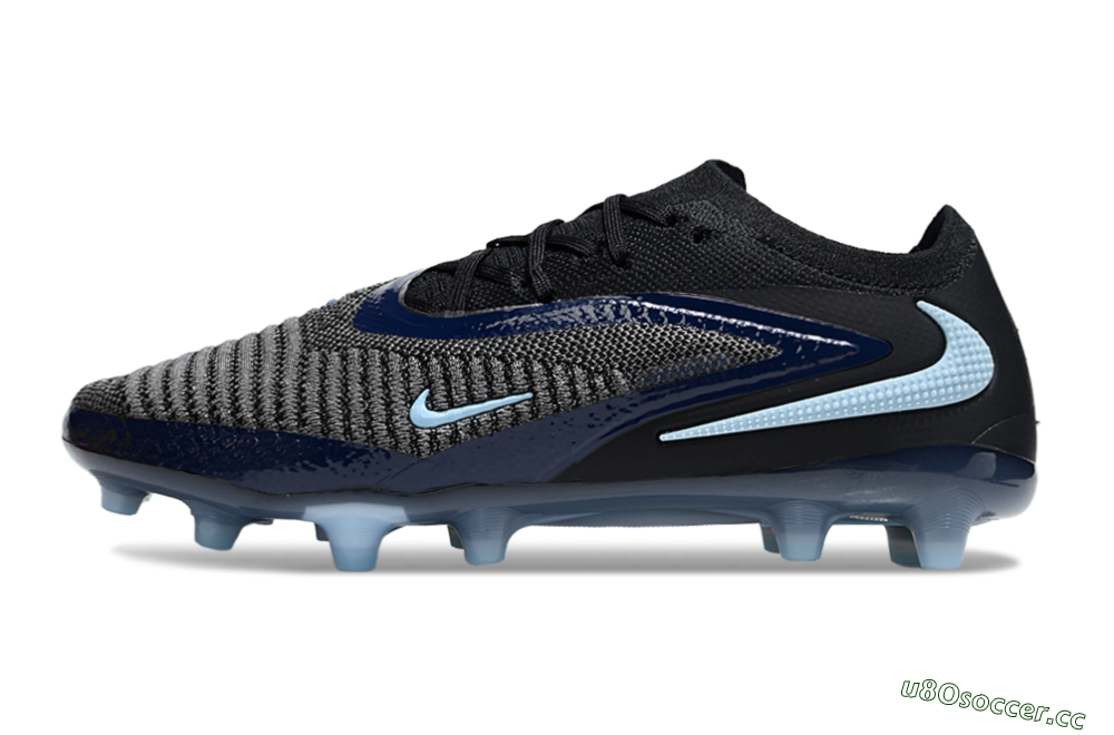 Unisex Nike Phantom 6 Elite Low FG Firm Ground Low-Tops Football Boots - Black/Jade 0