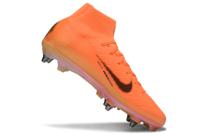 Men's Nike Air Zoom Mercurial Superfly 10 Elite SG Soft Ground High-Tops Football Boots - Red/Black/Gold