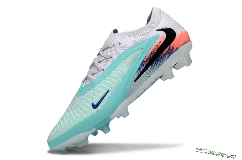 Unisex Nike Phantom 6 Elite Low FG Firm Ground Low-Tops Football Boots - Jade/Black/White 5