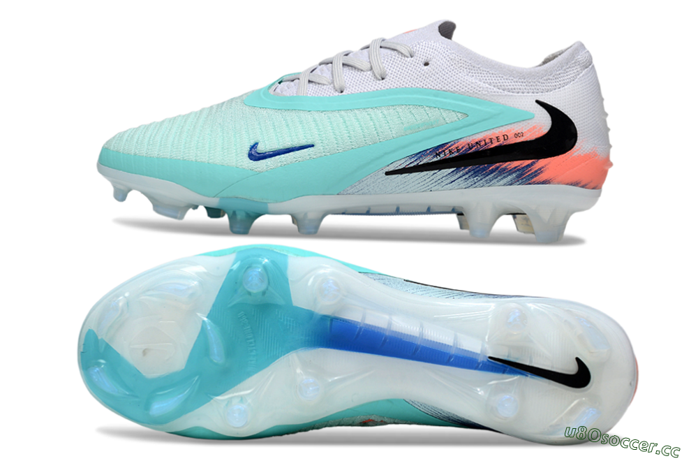 Unisex Nike Phantom 6 Elite Low FG Firm Ground Low-Tops Football Boots - Jade/Black/White 1